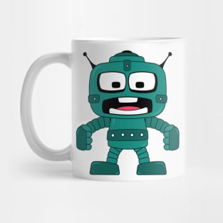 Cartoon angry robot Mug